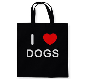 I Love Dogs - Cotton Tote Bag I Love Dogs - Cotton Tote Bag