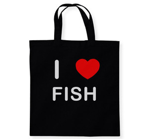 I Love Fish - Cotton Tote Bag