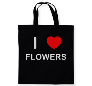I Love Flowers - Cotton Tote Bag