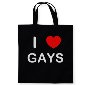 I Love Gays - Cotton Tote Bag