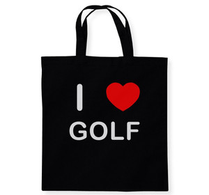 I Love Golf - Cotton Tote Bag