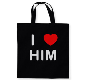 I Love Him - Cotton Tote Bag I Love Him - Cotton Tote Bag
