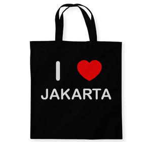 I Love Jakarta - Cotton Tote Bag