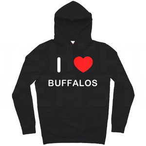 I Love Buffalos - Hoodie