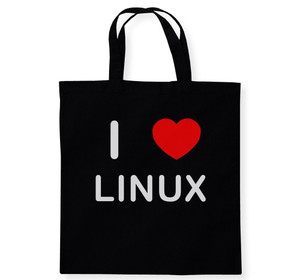 I Love Linux - Cotton Tote Bag