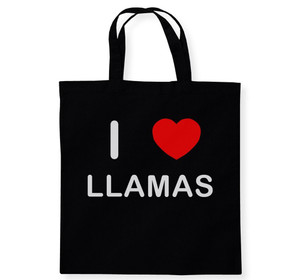 I Love Llamas - Cotton Tote Bag I Love Llamas - Cotton Tote Bag
