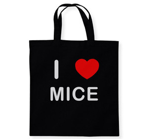 I Love Mice - Cotton Tote Bag I Love Mice - Cotton Tote Bag