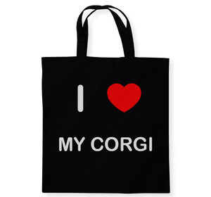 I Love My Corgi - Cotton Tote Bag I Love My Corgi - Cotton Tote Bag