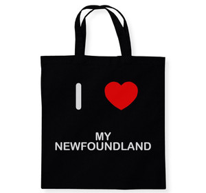 I Love My Newfoundland - Cotton Tote Bag I Love My Newfoundland - Cotton Tote Bag