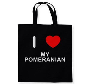 I Love My Pomeranian - Cotton Tote Bag I Love My Pomeranian - Cotton Tote Bag