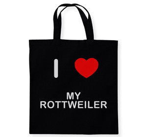 I Love My Rottweiler - Cotton Tote Bag I Love My Rottweiler - Cotton Tote Bag
