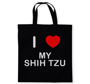 I Love My Shih Tzu - Cotton Tote Bag