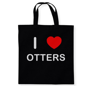 I Love Otters - Cotton Tote Bag I Love Otters - Cotton Tote Bag