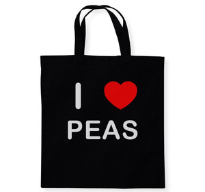 I Love Peas - Cotton Tote Bag