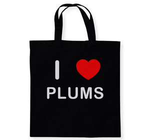 I Love Plums - Cotton Tote Bag I Love Plums - Cotton Tote Bag