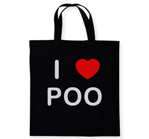 I Love Poo - Cotton Tote Bag I Love Poo - Cotton Tote Bag