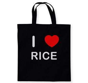 I Love Rice - Cotton Tote Bag