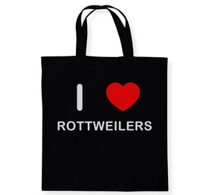 I Love Rottweilers - Cotton Tote Bag I Love Rottweilers - Cotton Tote Bag