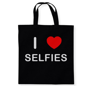 I Love Selfies - Cotton Tote Bag I Love Selfies - Cotton Tote Bag