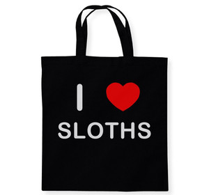 I Love Sloths - Cotton Tote Bag I Love Sloths - Cotton Tote Bag