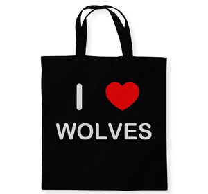 I Love Wolves - Cotton Tote Bag I Love Wolves - Cotton Tote Bag