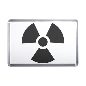 Black Nuclear Symbol - Plastic Fridge Magnet Black Nuclear Symbol - Plastic Fridge Magnet