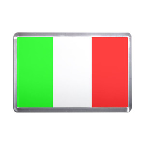 Italy Flag - Plastic Fridge Magnet