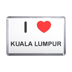 I Love Kuala Lumpur - Plastic Fridge Magnet