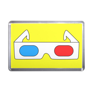 3D Glasses - Plastic Fridge Magnet