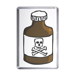 Poison Bottle - Plastic Fridge Magnet Poison Bottle - Plastic Fridge Magnet