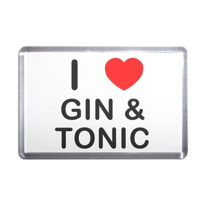 I Love Gin and Tonic - Plastic Fridge Magnet I Love Gin and Tonic - Plastic Fridge Magnet