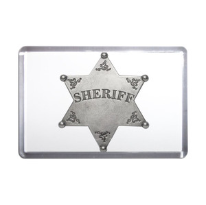 Sheriff Badge - Plastic Fridge Magnet Sheriff Badge - Plastic Fridge Magnet