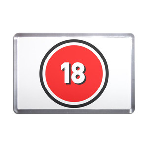 18 Certificate - Plastic Fridge Magnet