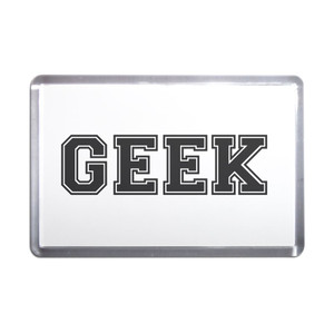 Varsity Geek - Plastic Fridge Magnet