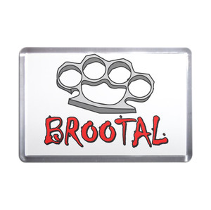Br00tal Knuckleduster - Plastic Fridge Magnet Br00tal Knuckleduster - Plastic Fridge Magnet
