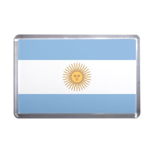 Argentina Flag - Plastic Fridge Magnet