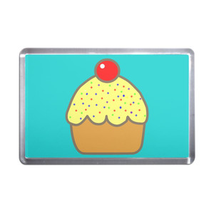 Cupcake - Plastic Fridge Magnet Cupcake - Plastic Fridge Magnet