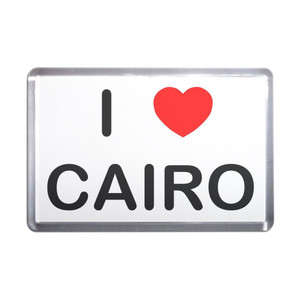 I Love Cairo - Plastic Fridge Magnet I Love Cairo - Plastic Fridge Magnet