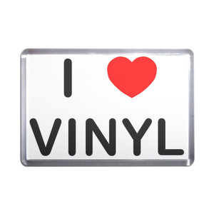 I Love Vinyl - Plastic Fridge Magnet