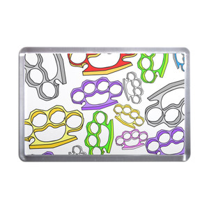 Knuckle Duster Pattern - Plastic Fridge Magnet Knuckle Duster Pattern - Plastic Fridge Magnet