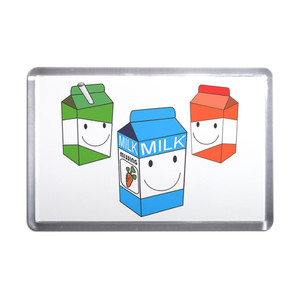 Milk & Juice Cartons - Plastic Fridge Magnet