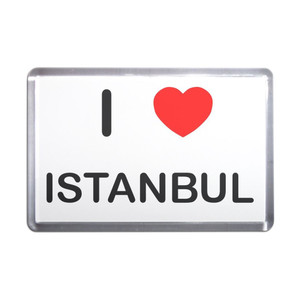 I Love Istanbul - Plastic Fridge Magnet I Love Istanbul - Plastic Fridge Magnet