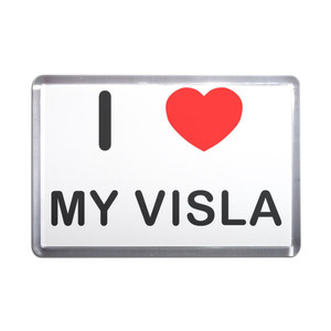 I Love My Visla - Plastic Fridge Magnet