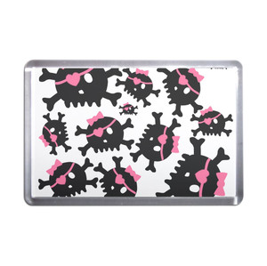 Skull Bow Pattern - Plastic Fridge Magnet Skull Bow Pattern - Plastic Fridge Magnet