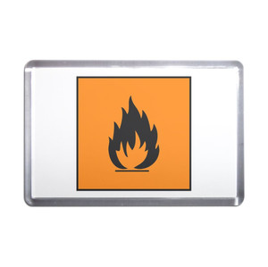 Flammable - Plastic Fridge Magnet Flammable - Plastic Fridge Magnet