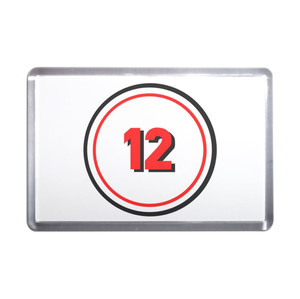 12 Certificate - Plastic Fridge Magnet