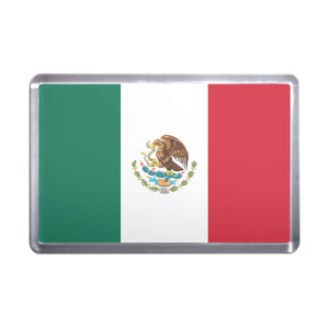 Mexico Flag - Plastic Fridge Magnet