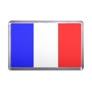 France Flag - Plastic Fridge Magnet