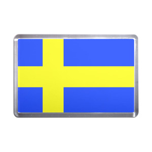 Sweden Flag - Plastic Fridge Magnet Sweden Flag - Plastic Fridge Magnet
