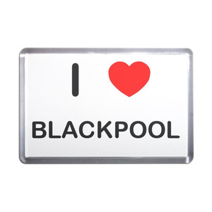 I Love Blackpool - Plastic Fridge Magnet